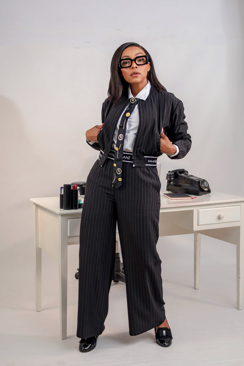 Fabrosanz: Beige Pinstripe Suit