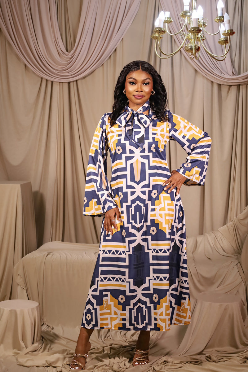 Fabrosanz: Tshwane Union Print A-line Dress – houseoffabrosanz