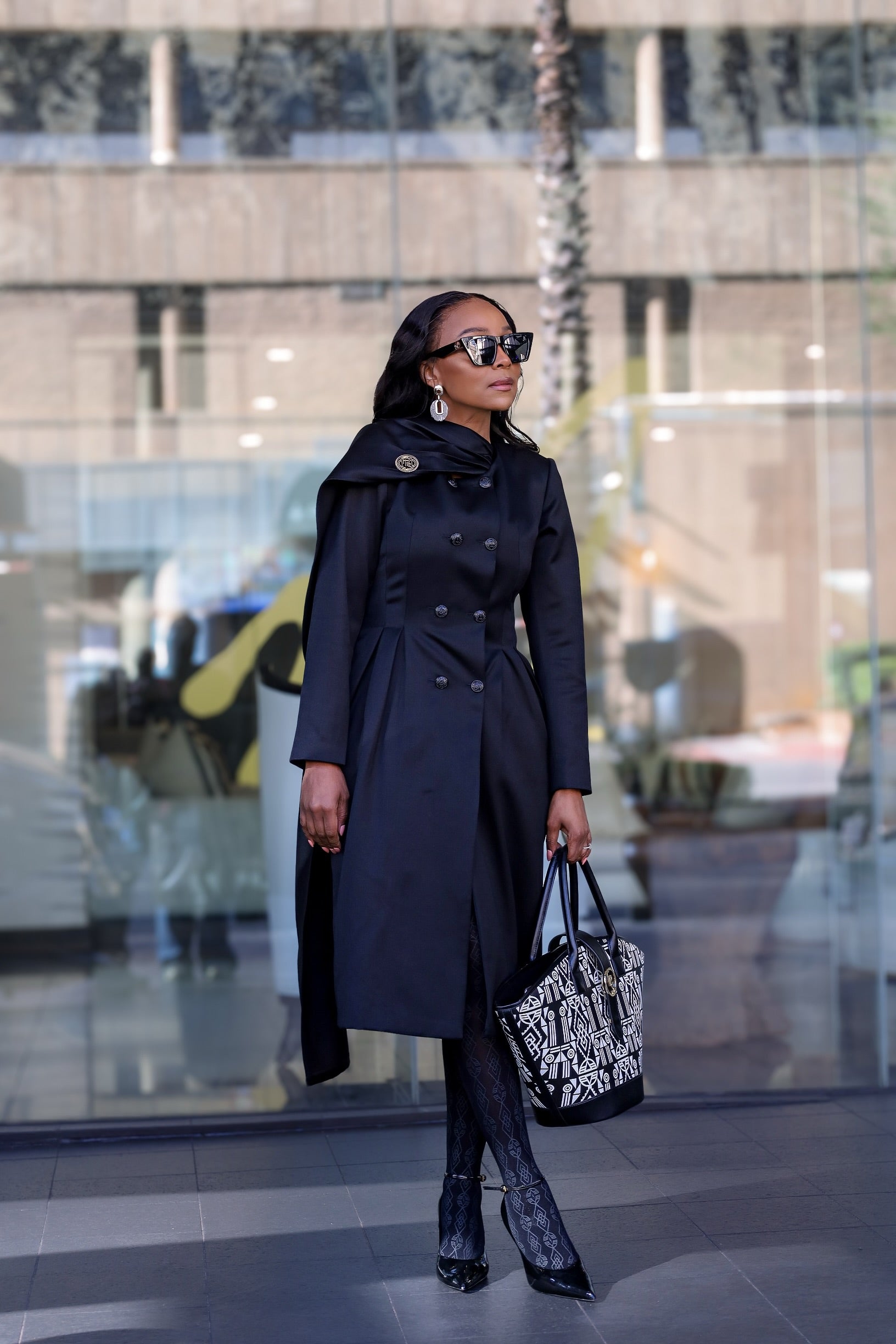 Fabrosanz: Structured Black Coat Dress – houseoffabrosanz Fabrosanz: Structured Black Coat Dress – houseoffabrosanz