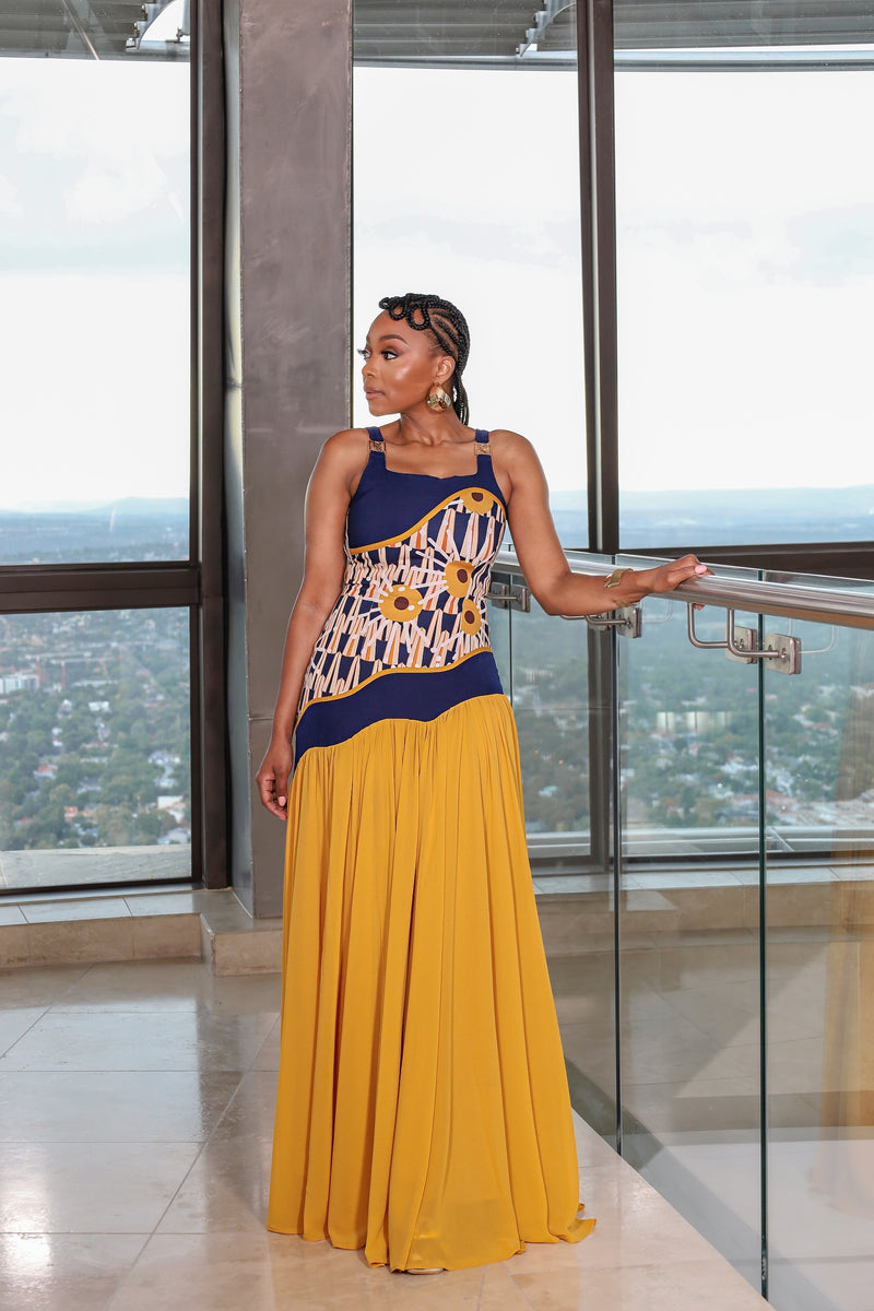 Fabrosanz: Tshwane Sunrise Print Maxi Dress (Pre order) houseoffabrosanz Fabrosanz: Tshwane Sunrise Print Maxi Dress (Pre order) houseoffabrosanz